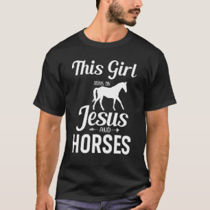 Camiseta Esta Garota Corre Em Cavalos & Jesus Cavaleiro Cri