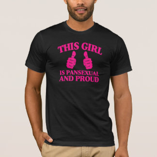 Camiseta Esta Garota É Pansexual E Orgulhosa Orgulho Pan Do
