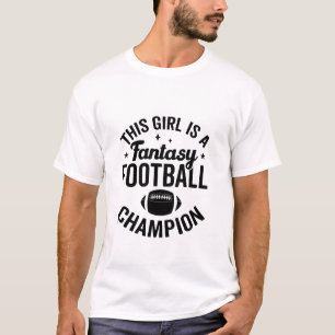 Camiseta Esta Garota é uma Campeã de Futebol Fantasia Engra