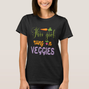 Camiseta Esta Garota Executa Em Vegggggg Feliz Dia Vegetari