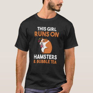 Camiseta Esta Garota Funciona Com Chá De Bolha E Hamsters