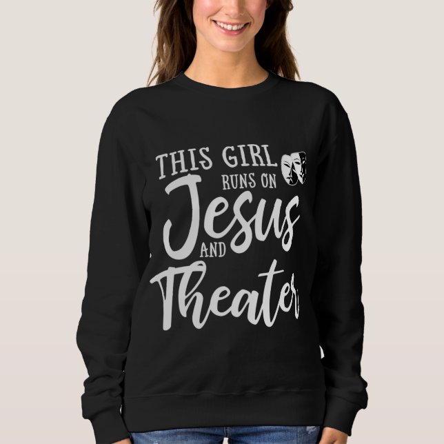 Camiseta Esta Garota Funciona Com Jesus E Presente Cristão  (Frente)