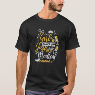 Camiseta Esta Garota Funciona Com Jesus Enfermeira Cristã e
