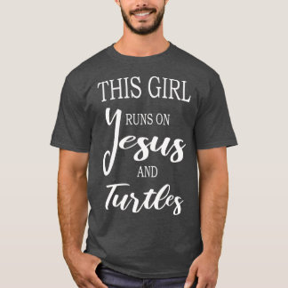 Camiseta Esta Garota Funciona Com Jesus Nas Tartarugas