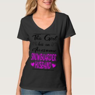 Camiseta Esta Garota Tem Um Espetacular Marido De Snowboard