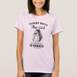 Camiseta Esta Garota Vai se Casar 2026 – Noiva para ser