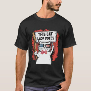 Camiseta Esta Gata Vota Presidente Eleição Votar C