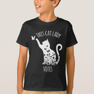 Camiseta Esta Gata Vota Senhoras Está Votando Kamala