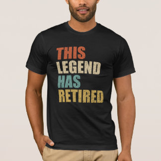 Camiseta Esta Legenda Aposentou O Texto De Vintagem Engraça