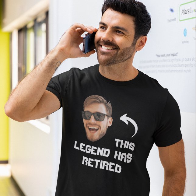 Camiseta Esta Legenda Se Aposentou Enfrentando Uma Reforma  (This Legend Has Retired Face Funny Retirement T-Shirt
)