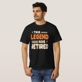 Camiseta Esta Lenda Aposentou O Engraçado Texto Clássico
