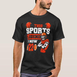 Camiseta Esta Lenda Desportiva É Agora 22 Jogo De Rugby 22º