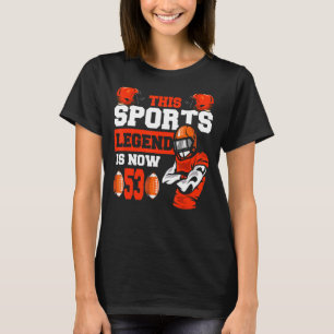 Camiseta Esta Lenda Desportiva É Agora 53 Jogo De Rugby 53º