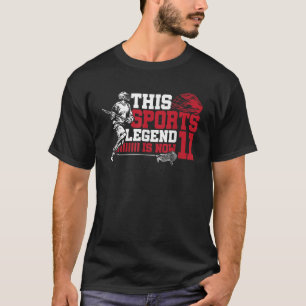 Camiseta Esta Lenda Esportiva É Agora 11 11 De Jogo De Lacr