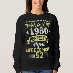 Camiseta Esta Lenda Foi Nascer Em Maio De 1980 A Vida Idade