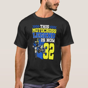 Camiseta Esta Lenda Motocross É Agora 32 Motocicletas 32º B