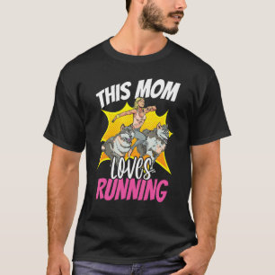 Camiseta Esta Mãe Adora Correr Rouco De Lobo Mãe R