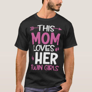 Camiseta Esta Mãe Ama As Geminhas Dia de as mães Twin Mam