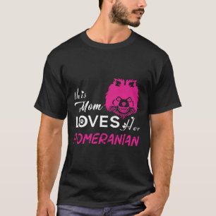 Camiseta Esta Mãe Ama As Mulheres Pomeranas Gráficas S Cães