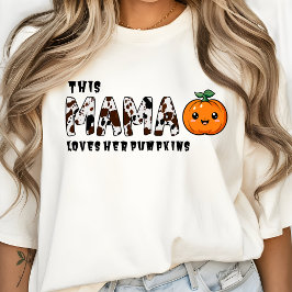 Camiseta Esta Mãe Ama Os Pumpkins Que Ela Adora A Mãe Do Ha