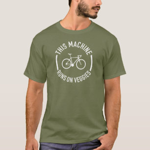 Camiseta Esta Máquina Funciona Na Bicicleta De Veggies