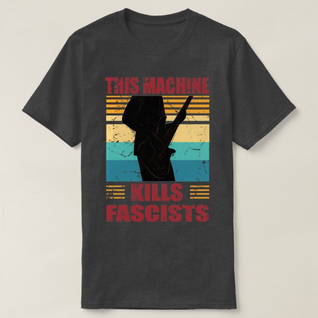 Camiseta Esta Máquina Matar Fascistas (Frente do Design)