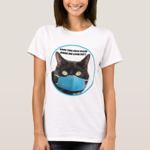 Camiseta Esta Máscara Facial Me Faz Parecer Gorda Gato Engr