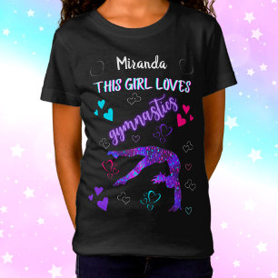 Camiseta Esta Menina Adora A Ginástica Personalizada A Cam