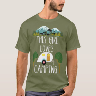 Camiseta Esta Menina Adora Acampar Teardrop RV
