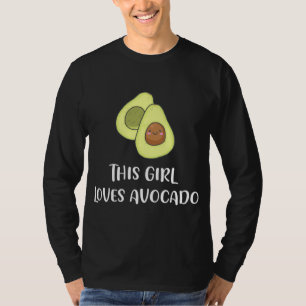 Camiseta Esta Menina Adora Avocado Fruta Engraçada Lover Ve