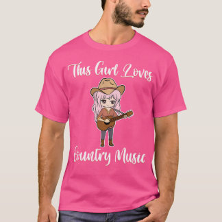 Camiseta Esta Menina Adora Banda Música Nacional Violão Acú