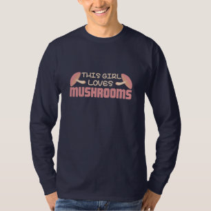 Camiseta Esta Menina Adora Cogumelos