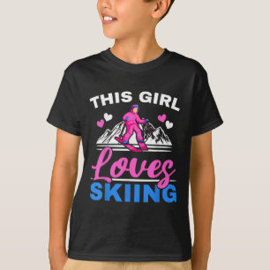 Camiseta Esta Menina Adora Esquiar Esquiar Esqui Esportes d