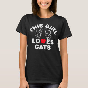 Camiseta Esta Menina Adora Gatos