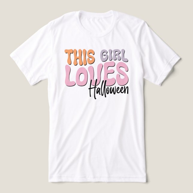 Camiseta Esta Menina Adora Halloween (Design frontal)