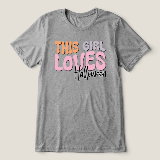 Camiseta Esta Menina Adora Halloween (Design frontal)