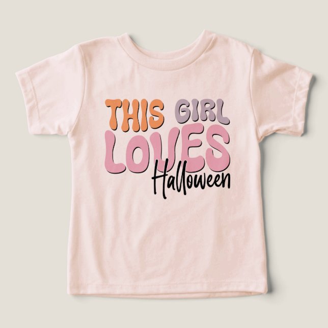 Camiseta Esta Menina Adora Halloween (Design frontal)