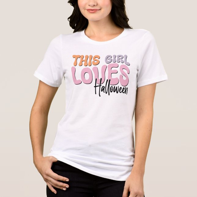 Camiseta Esta Menina Adora Halloween (Frente)