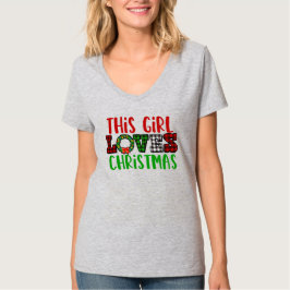Camiseta Esta Menina Adora o Natal