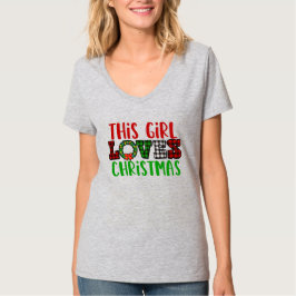 Camiseta Esta Menina Adora o Natal