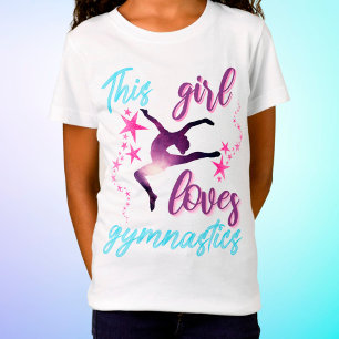 Camiseta Esta Menina Adora O Salto De Estrelas De Ginástica