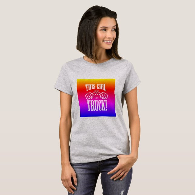 Camiseta Esta Menina Alugueira O Caminhão (Frente Completa)