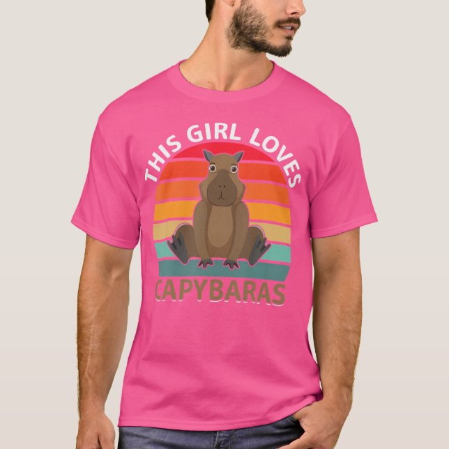Camiseta Esta Menina Ama Capybaras (Frente)