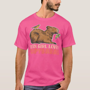 Camiseta Esta Menina Ama Capybaras Rodent Animal Capybara