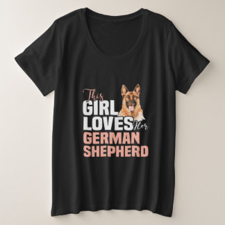 Camiseta Esta Menina Ama O German shepherd