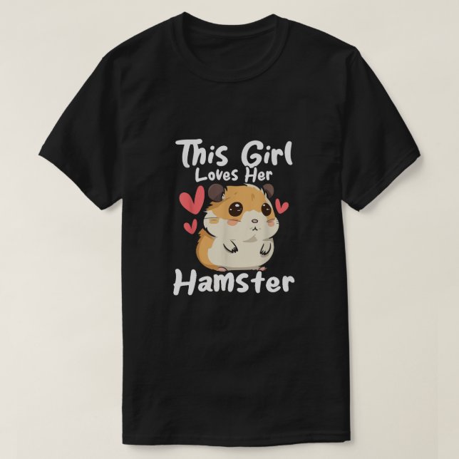 Camiseta Esta Menina Ama O Hamster (Frente do Design)