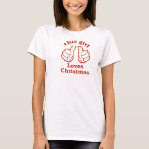 Camiseta Esta menina ama o Natal