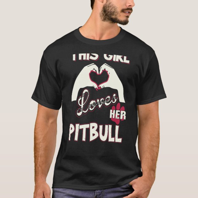 Camiseta Esta Menina Ama O Pitbull (Frente)