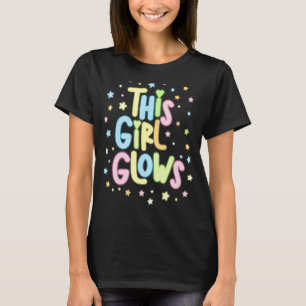 Camiseta Esta Menina brilha nos anos 80 e Festa de aniversá
