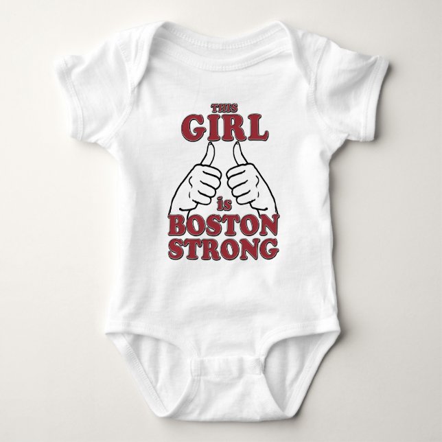 Camiseta Esta MENINA é Boston forte (Frente)